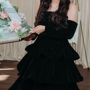 Mac Duggal Tiered Ballgown Dress